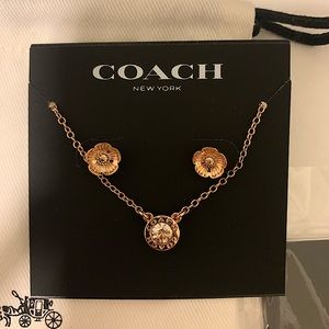 Coach Earring and Necklace Set